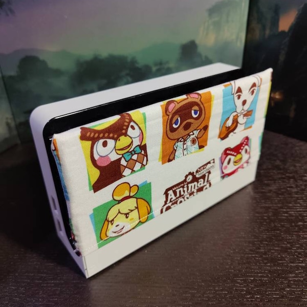 Switch Dock Sock, Animal Crossing Logo Nintendo Dock Cover, For OLED  and Original, Dock Protector, Cozy, Video Games Xmas Gift for Gamers