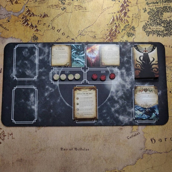 Table mat- Table Game Mat Suitable for Arkham Horror LCG - Grey