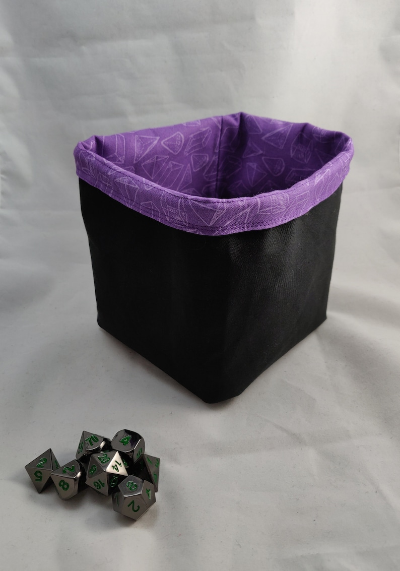 D&D Bag of Holding Dice Bag Purple Square Base Large Dice Etsy