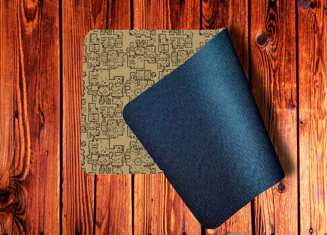 Rolemaster Table Mat Patterned Playmat, D&D Dungeon Map, Printed Neoprene Card Table Mat for ...