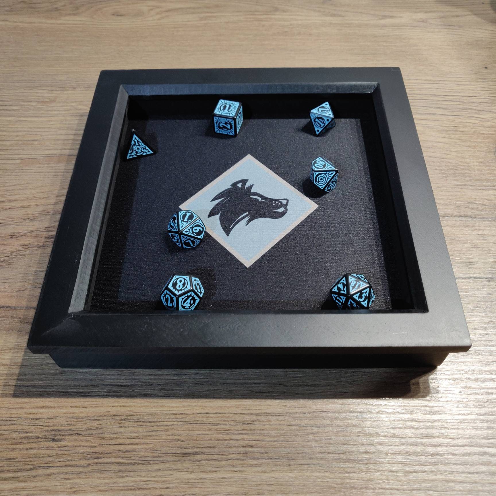 Wolf Head Dice Tray D&D RPG Gaming Dice Box Wooden Dice Etsy Australia