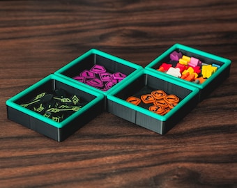 Plateaux magnétiques pour jetons de jeu de société, coupelles universelles empilables pour pièces et composants de jeu de société, accessoires de jeux de société et cadeaux d'anniversaire