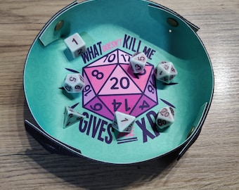 XP Neoprene Dice Tray: Portable D&D Board Game Rolling Tray