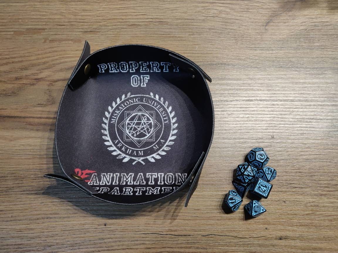 Arkham Dice Tray HP Lovecraft neoprene folding tray | Etsy