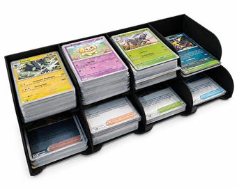 Board Game Card Holder, Tabletop Deck Organiser, 8 Slot Card Display for Board Games Gift