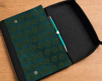 Eldritch Horror Gaming Notebook with Built-in Dice Tray, Arkham Horror Cthulhu Lovecraft RPG DnD Stationery Gift