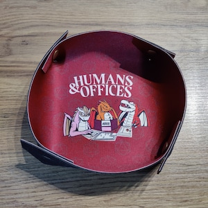 Bandeja de dados para humanos y oficinas, de neopreno suave, plegable, portátil, ligera, ideal como regalo para juegos de rol.