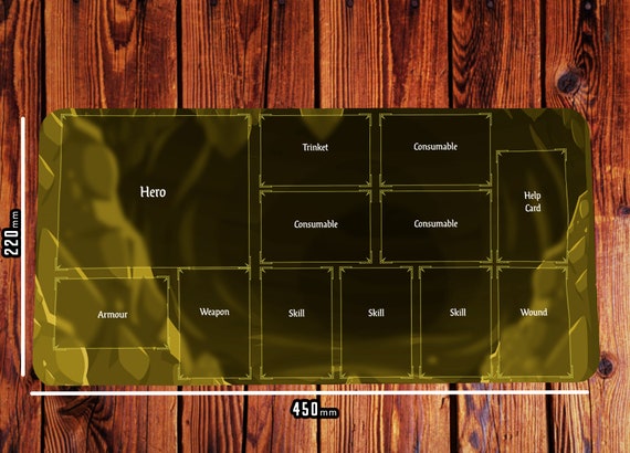 Descent Legends of the Dark 用プレイヤーマット、ヒーローをテーマに 