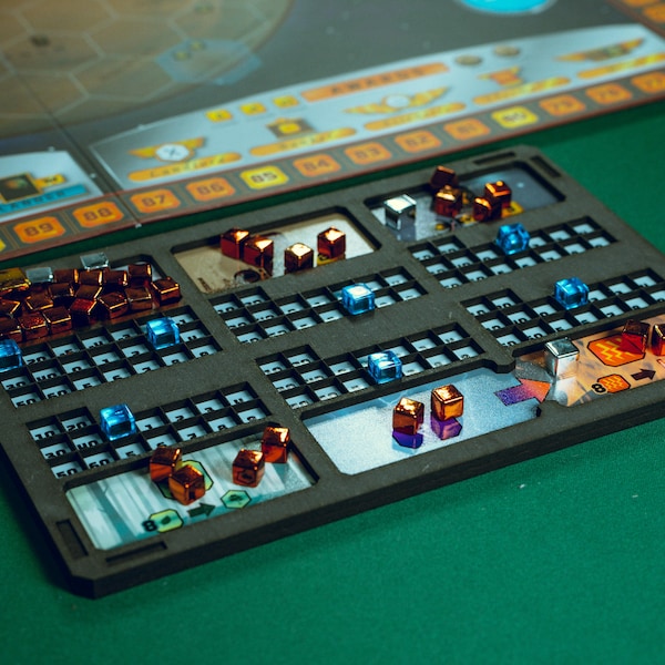Terraforming Mars Player Tray, Individual Player Dashboard Organiser for Terraforming Mars, Board Game Gift, Tabletop Gaming Accessories