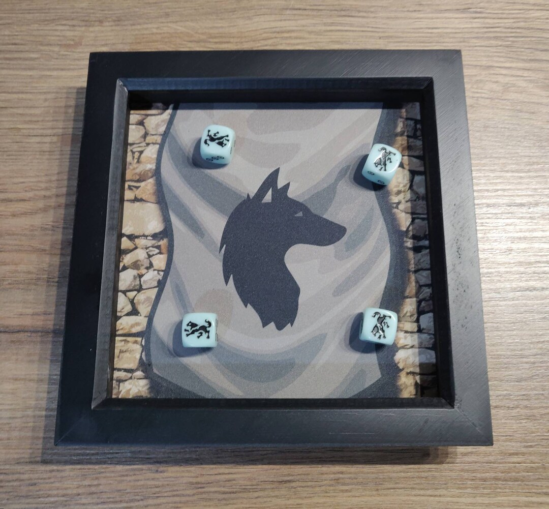 House Stark Dice Tray D&D RPG Gaming Dice Box Wooden Dice Etsy