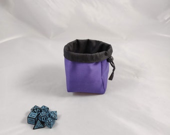 Mini bolsa de dados: bolsa con cordón de color liso para juegos de D&D