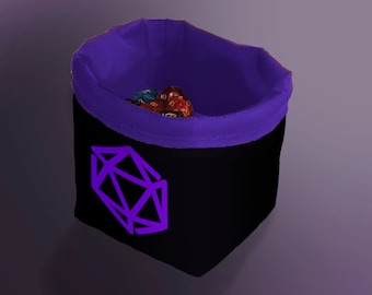 D20 Dice Bag: Drawstring Pouch for RPG Gaming