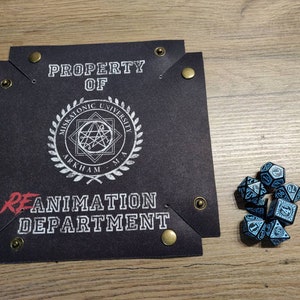 Arkham Dice Tray, HP Lovecraft Neoprene Folding Tray, Collapsible Dice ...