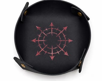 Chaos Star Neoprene Dice Tray: Foldable Board Game Mat