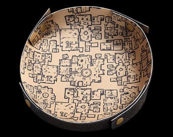 Dungeon Map Dice Tray for DND, Fold Flat RPG Rolling Tray, Tabletop Gaming Accessory, Pathfinder Dice Holder, Fantasy Game Gift