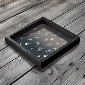 Gaming Dice Tray, Potion Pattern Rolling Tray for Tabletop Board Games, Dnd Dice Gift for Birthdays, Portable Dice Tray Dungeons and Dragons