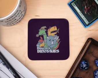 Dungeons and Animals Coaster: D&D Game Table Mat
