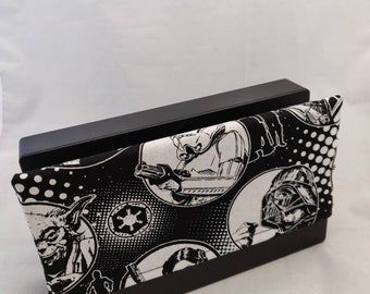 Switch Dock Sock - Dock Cover - Cotton Cover Sleeve -  Star Wars Black - Dock Protector - Cozy - Video Games Gift - Xmas Gift for Gamers