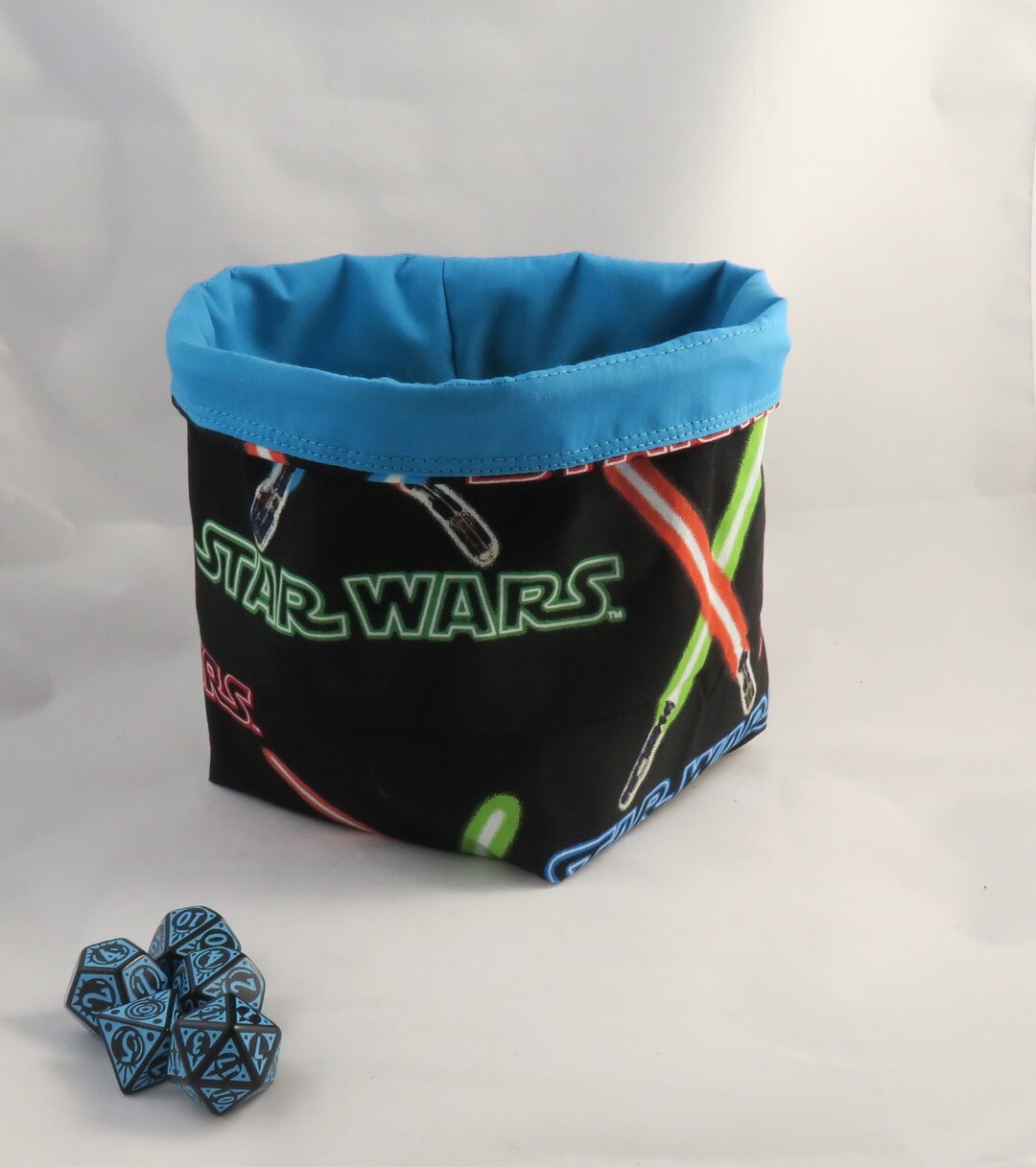 Lightsaber Dice Bag Star Wars Tile Pouch Token Storage Etsy