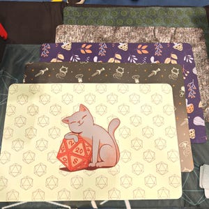 Patterned Playmats, Tabletop Board Game Card Game Printed Neoprene Card Mat for Tabletop Gaming, Individual Player Mat for Board Games Gift