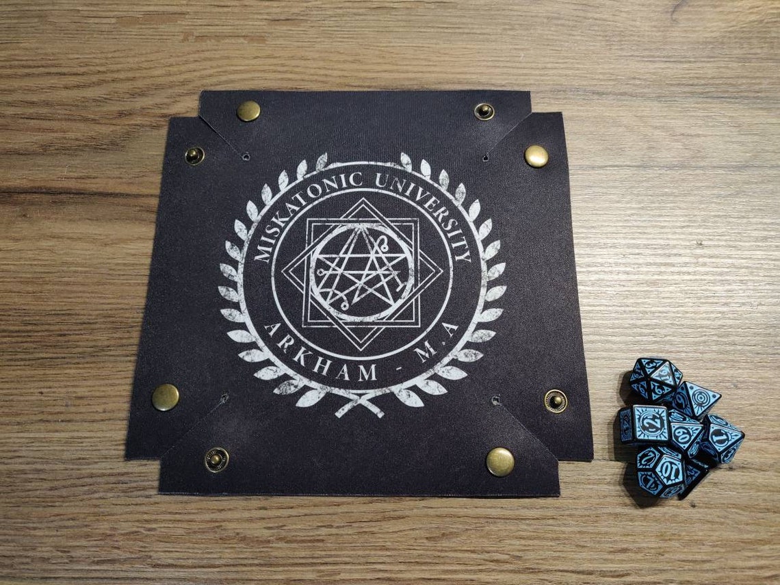 Miskatonic Dice Tray HP Lovecraft Neoprene Folding Tray | Etsy UK