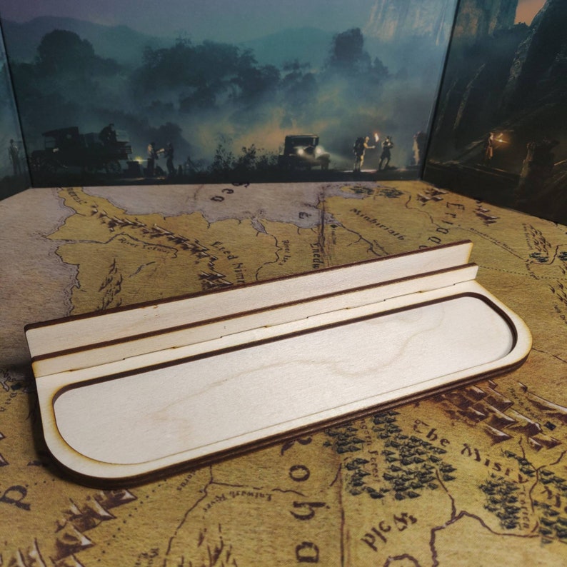 Board Game Card Holder Tabletop Gaming Card Rail Wooden Etsy UK