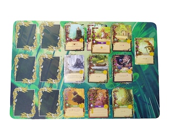 Everdell Playmat, Inspired by Everdell Board Game, Printed Neoprene Card Mat for Tabletop Gaming, Individual Gift Player Mat for Board Games