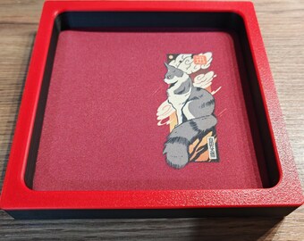Red Cat Dice Tray: Rolling Tray for Tabletop Games DnD RPG