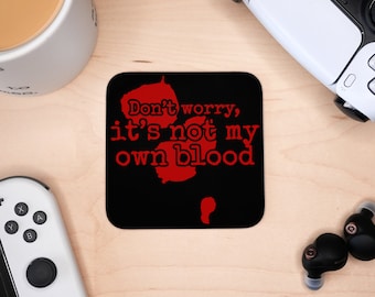 Spooky Halloween Coaster: Funny Gamer Mug Mat, Novelty Drink Placemat