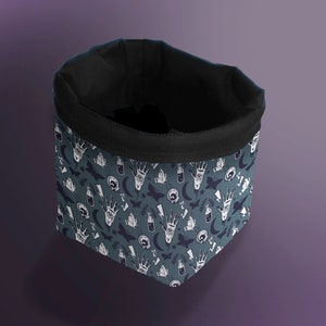 Bolsa de Tarot de Brujería, Bolsa para Guardar Baraja de Tarot y Cristales, Bolsa de Almacenamiento con Cordón de Base Cuadrada para Cartas, Fichas, Monedas, Baratijas y Regalos