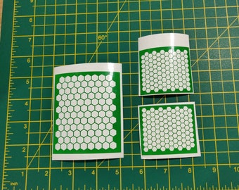 Hex Airbrush Vinyl Stencils: Wargaming Terrain Painting Template (Set of 3)