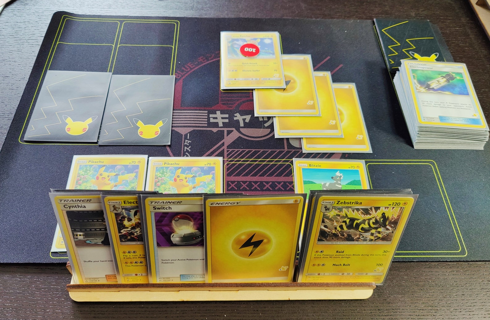 Pokemon Playmat Inspired by Pokemon Battle Academy Printed Etsy UK