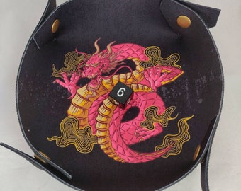 Dragon Dice Tray: Folding Neoprene Mat for D&D Tabletop Gaming