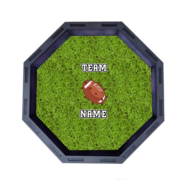 Personalised Bloodbowl Dice Tray, Blood Bowl Team Custom Dice Tray for Football Players, Tabletop Gaming Gift for Board Gamers, Christmas