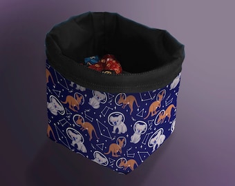 Koala and Kangaroos Dice Bag, Freestanding D&D Storage gift for Tabletop Board Game Accessories