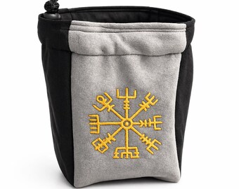 Freestanding Drawstring Rune Bag, Lined Drawstring bag for D&D Tabletop Board Game Gift