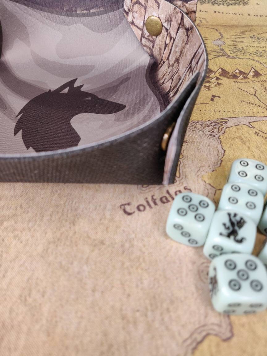 House Stark Dice Tray Song of Ice and Fire Soft Neoprene Dice Etsy