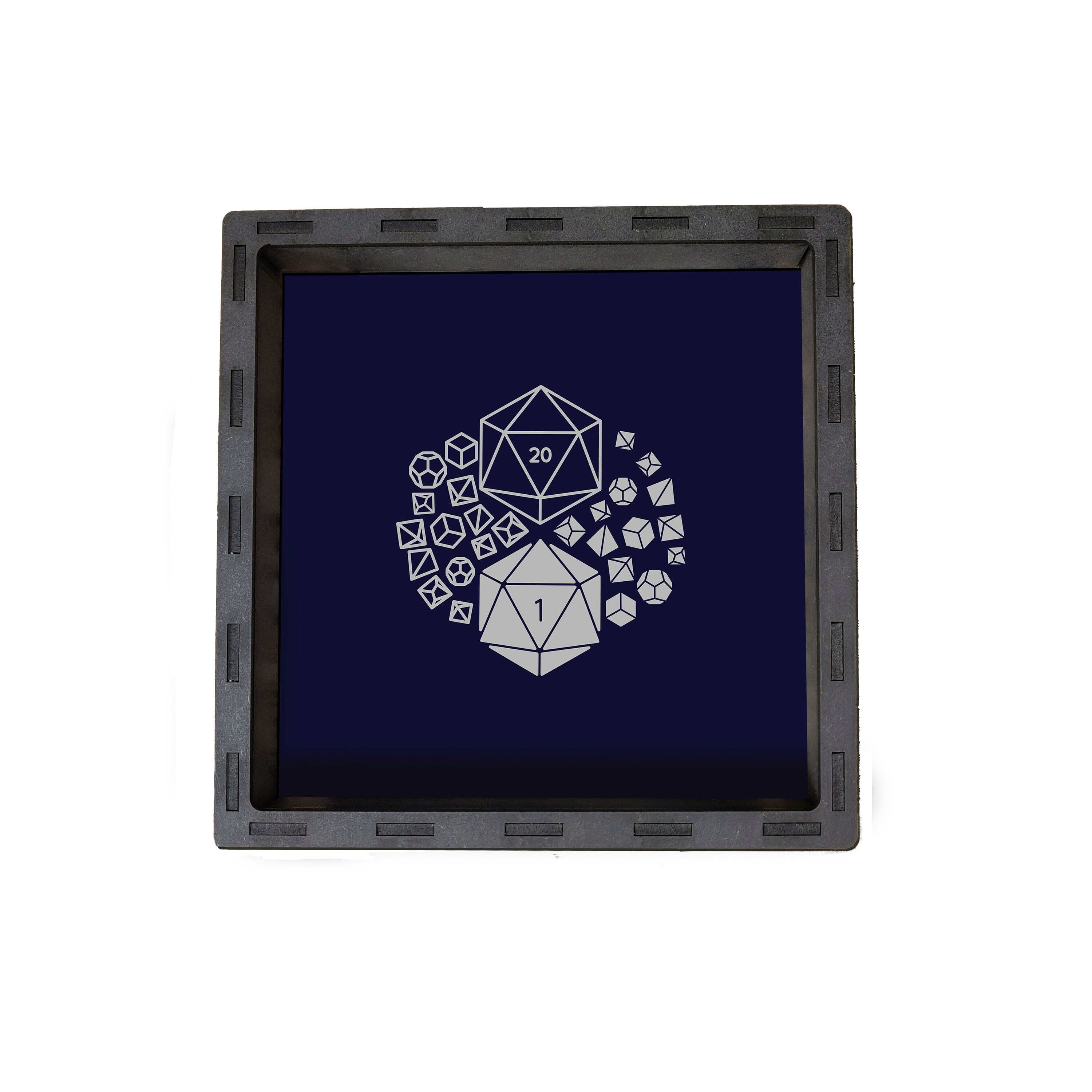 Dice Patterned Dice Tray Role Play Dice Games Dice Box Black Etsy