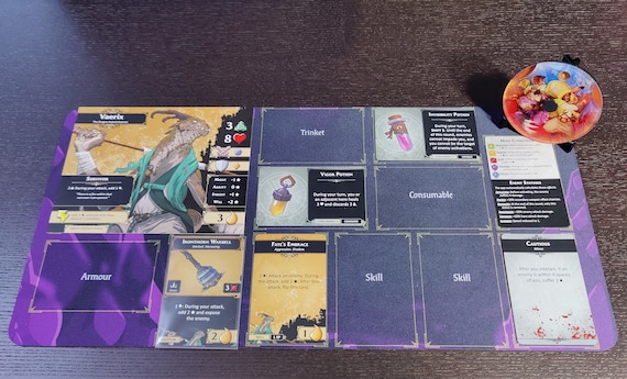 Descent Legends of the Dark 用プレイヤーマット、ヒーローをテーマに 