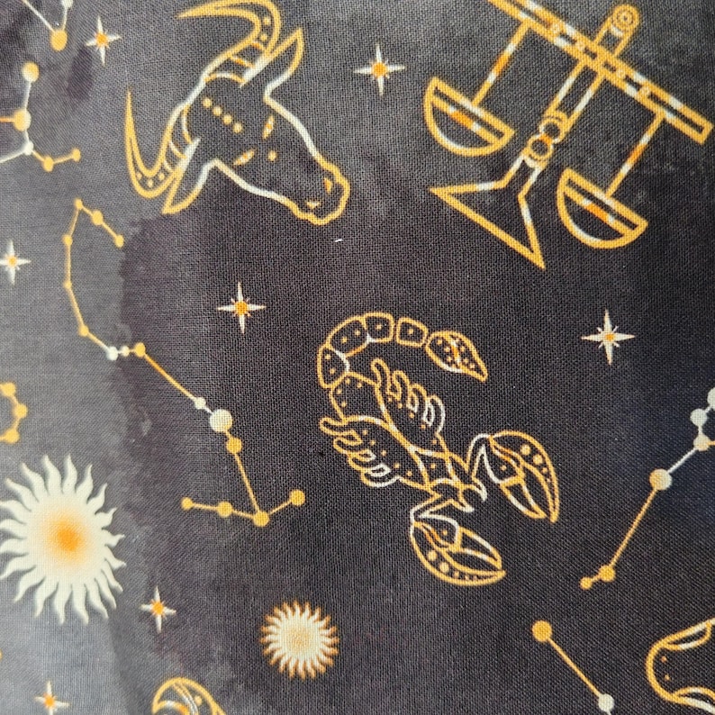 Giant Dice Bag with Pockets: Extra Large Freestanding RPG Storage Zodiac Constellation