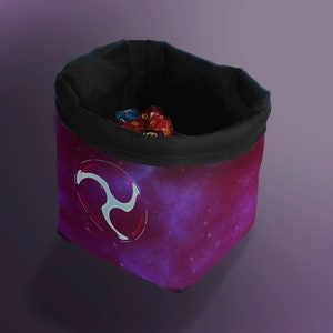 Nemesis Eindringling Token Ziehtasche, Würfeltasche, Schatztasche, Schatz Nest, Brettspiel Tasche, freistehende Kordel Aufbewahrungstasche, D&D Tasche
