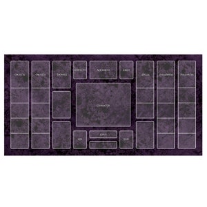 Tapete de jogo Talisman, tapete de mesa de cartas de neoprene impresso feito por fãs para núcleo e expansões Talisman, tapete de jogador individual para jogos de tabuleiro de viagem