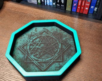Eldritch Horror Dice Tray: Neoprene Lined Rolling Tray for DnD Board Games