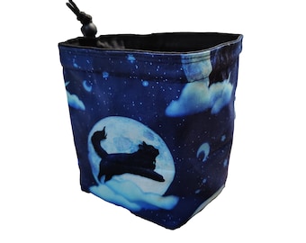 Bolsa de dados Black Cat: almacenamiento independiente de D&D a la luz de la luna