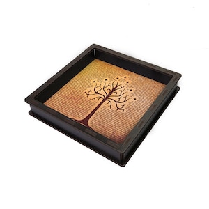 Tree of Gondor Dice Tray: D&D RPG Gaming, Wooden Rolling Tray