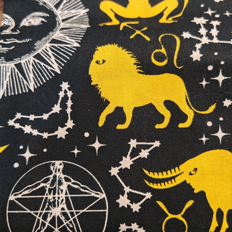 Giant Dice Bag with Pockets: Extra Large Freestanding RPG Storage Zodiac Animals