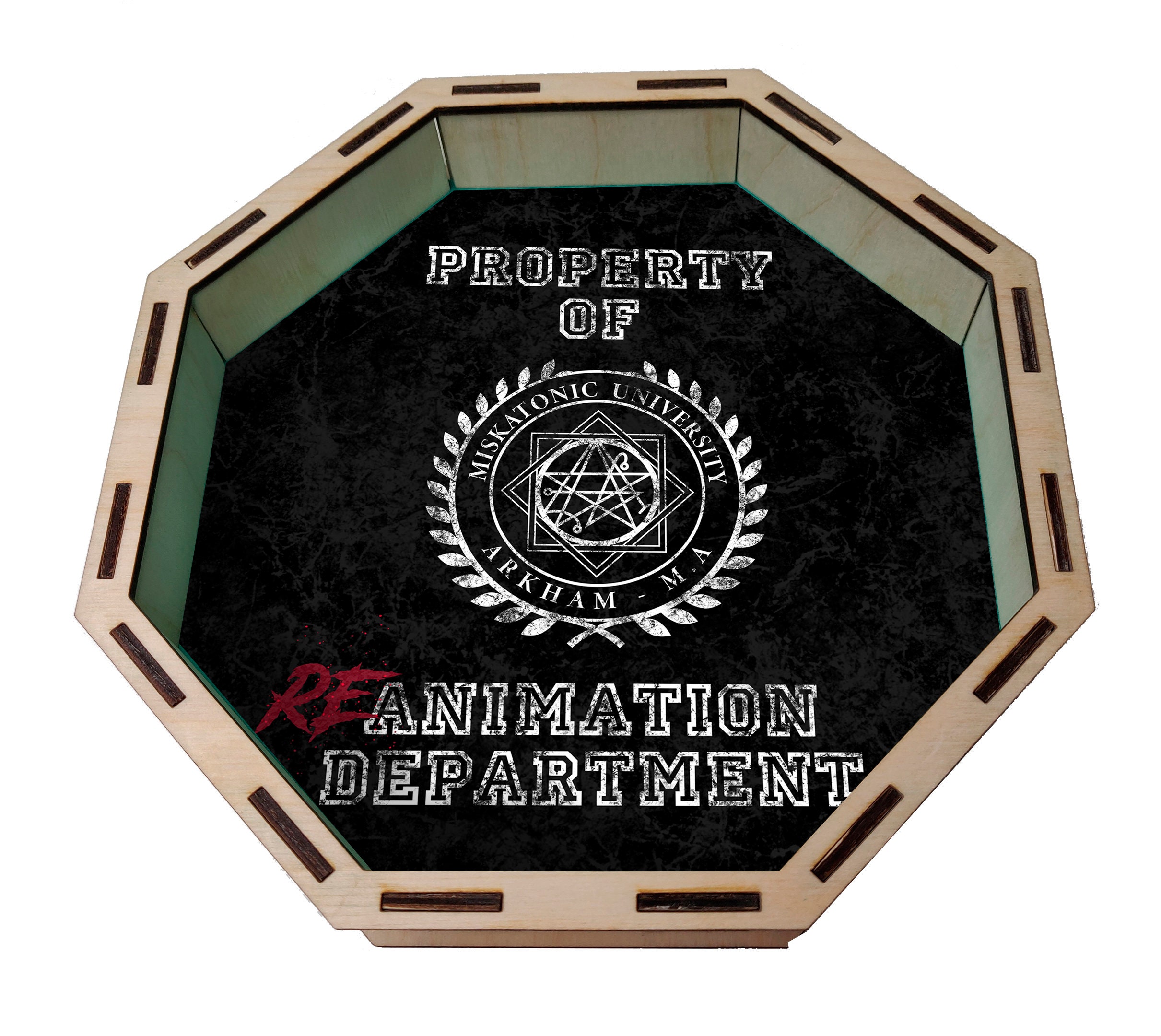 Octagon Dice Tray Lovecraft Arkham Horror Gaming Dice Box - Etsy