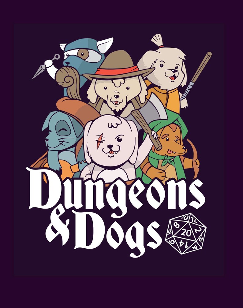 Dungeons and Animals Coaster: D&D Game Table Mat - Etsy