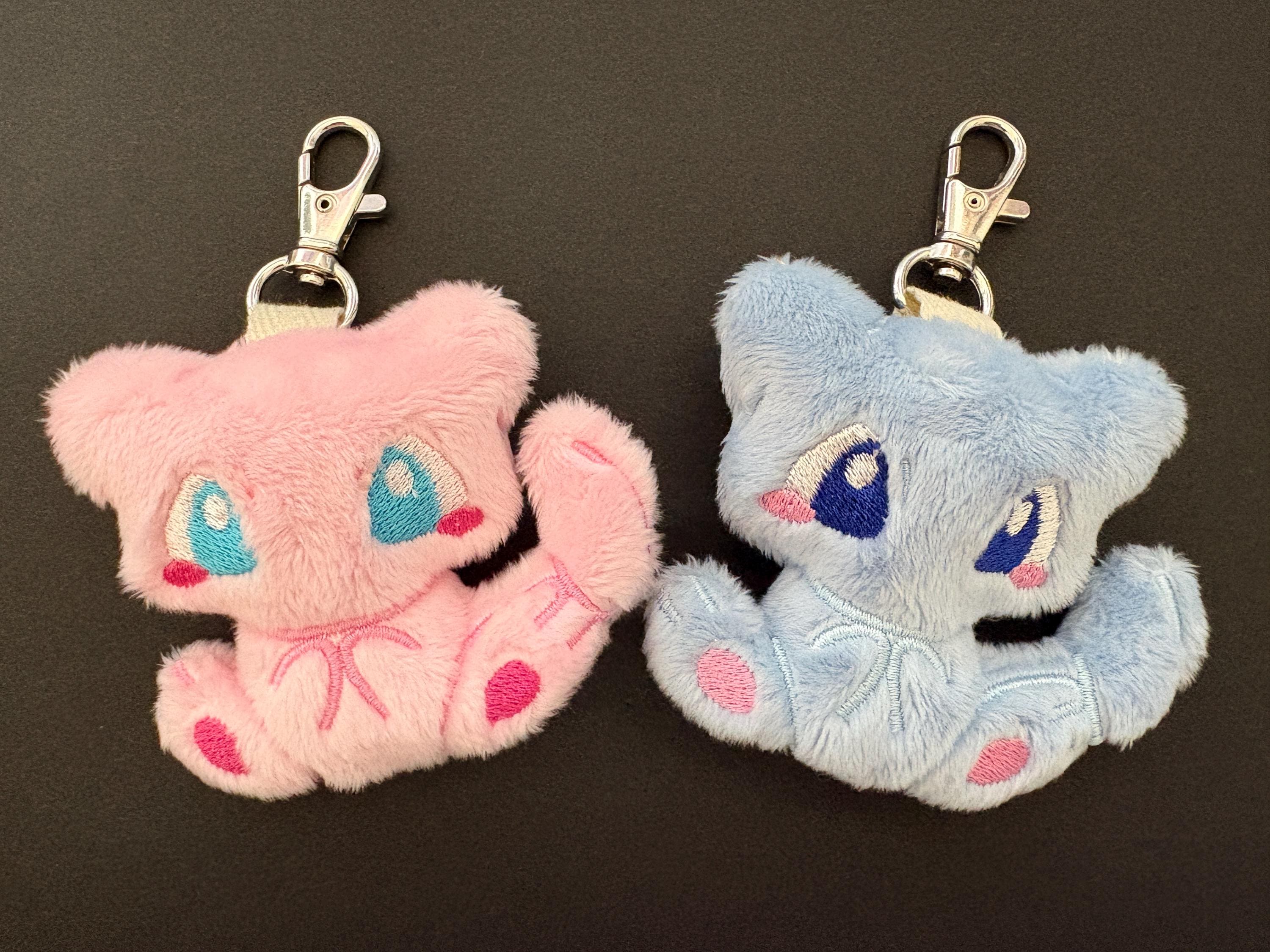 Plush Mew Bag Charm or Keychain - Etsy
