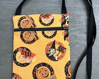 Vintage Halloween Fabric Purse